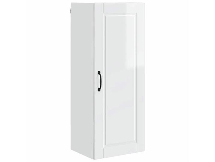 ABOTT@Buffet de Cuisine KENNETH - Armoire Bas/Colonne/ Armoire de cuisine - avec étagère Blanc brillant 40x31x100cm - 834999