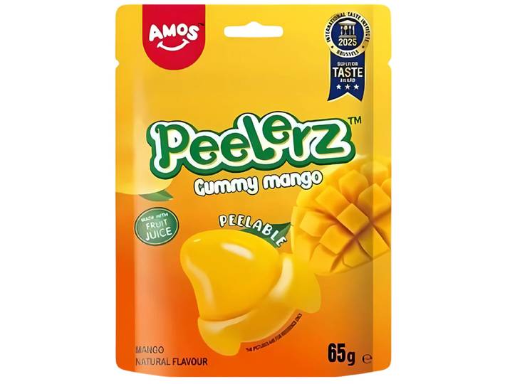 Amos Peelerz Bonbons gélifiés à la mangue - 65 g