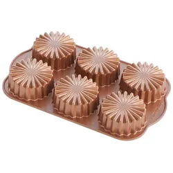 3x Nordic Ware Ruffled Medallion Dessert Mold, Backform