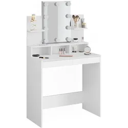 Vicco, Schminktisch, Ania mit LED Beleuchtung (80 x 40 x 140 cm)