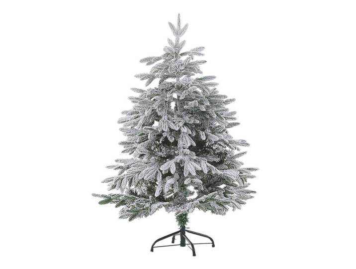 Beliani Weihnachtsbaum 120 cm Weiß Bassie, Kunststoff, 120 cm, Dekoration, Weihnachtsdekoration, Christbäume & Zubehör