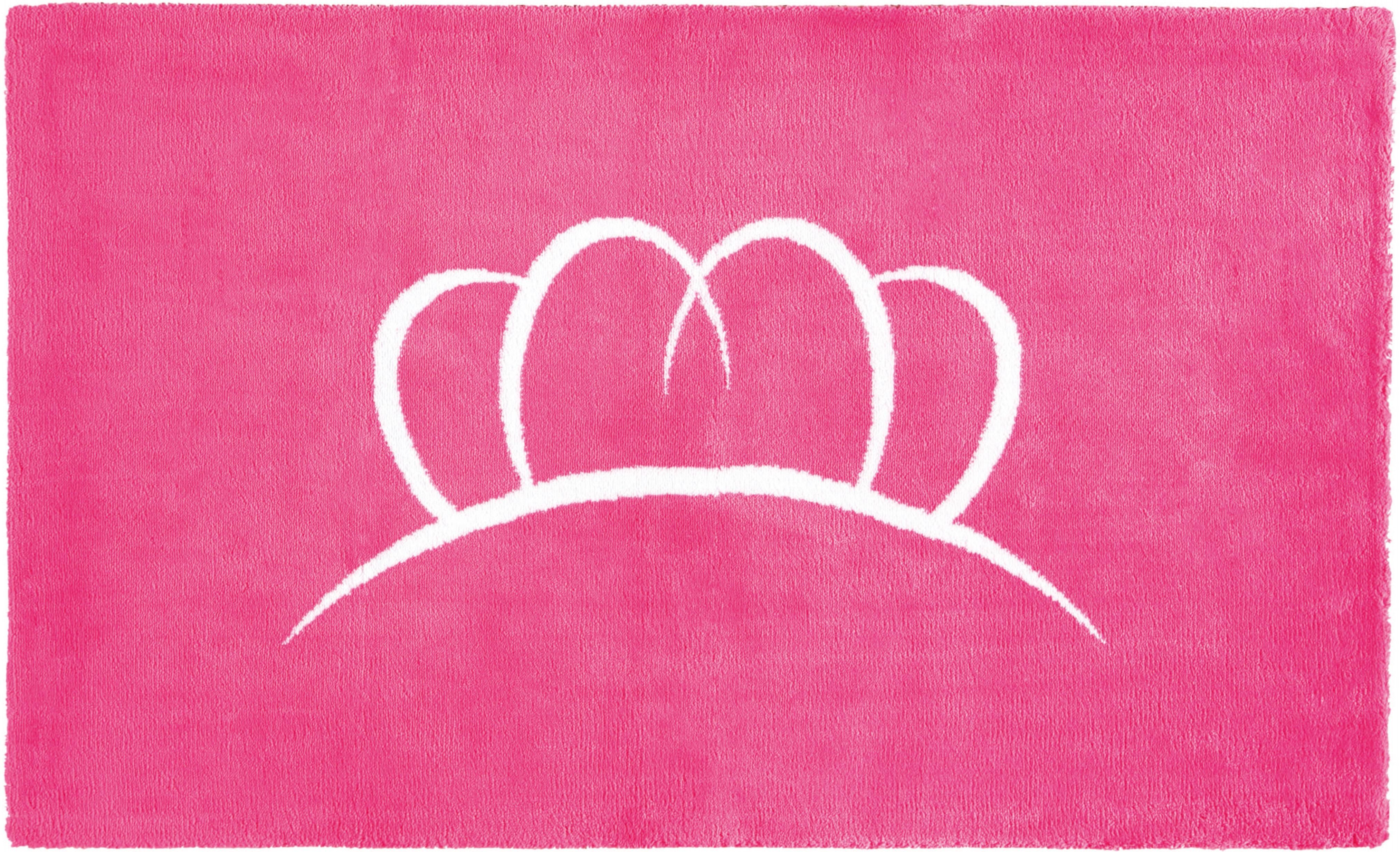 Badematte EGERIA "Miss Germany" Gr. 3, pink, H:10mm, Baumwolle, Badematten, Badematte pink rechteckig (60cm x 100cm )