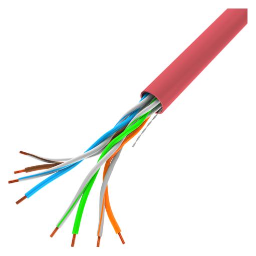 Lanberg LCU5-10CC-0305-R Netzwerkkabel 305 m Cat5e U/UTP (UTP) Rot (U/UTP, CAT5e, 305 m) (LCU5-10CC-0305-R)