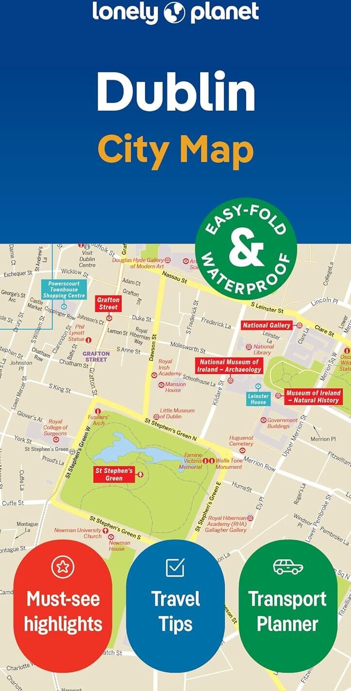 Lonely Planet EN Plan de ville (en anglais) - Dublin   Lonely Planet