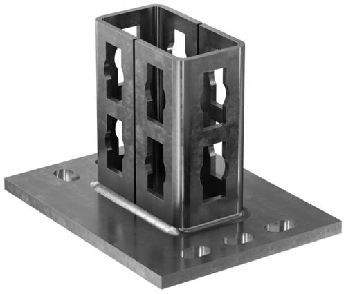 Fischer PSF 82 A4 Sattelflansch Edelstahl 562849 5St.