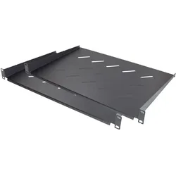 Good Connections 19" Fachboden, Befestigung vorne, Einbautiefe 300 mm, 2er Set, tiefschwarz (RAL9005), , Serverschrank Zubehör, Schwarz