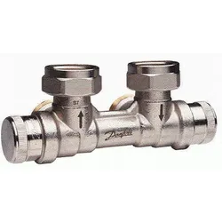 Danfoss dynamischer Hahnblock RLV-KDV für Ventil-HK R 1/2, Eck mit VL rechts"