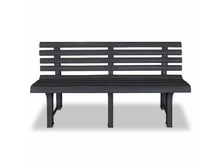 EASYLIFE Banc de jardin 145 5 cm plastique anthracite VIDAXL Cadre stable LL10602