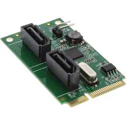 INLINE Mini-PCIe 2,0 Karte, 2x SATA 6Gb/s, RAID 0,1,SPAN
