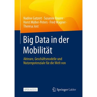 Big Data in der Mobilität, Taschenbuch von Nadine Gatzert,Susanne Knorre,Horst Müller-Peters,Fred Wagner,Theresa Jost, Springer Fachmedien Wiesbaden