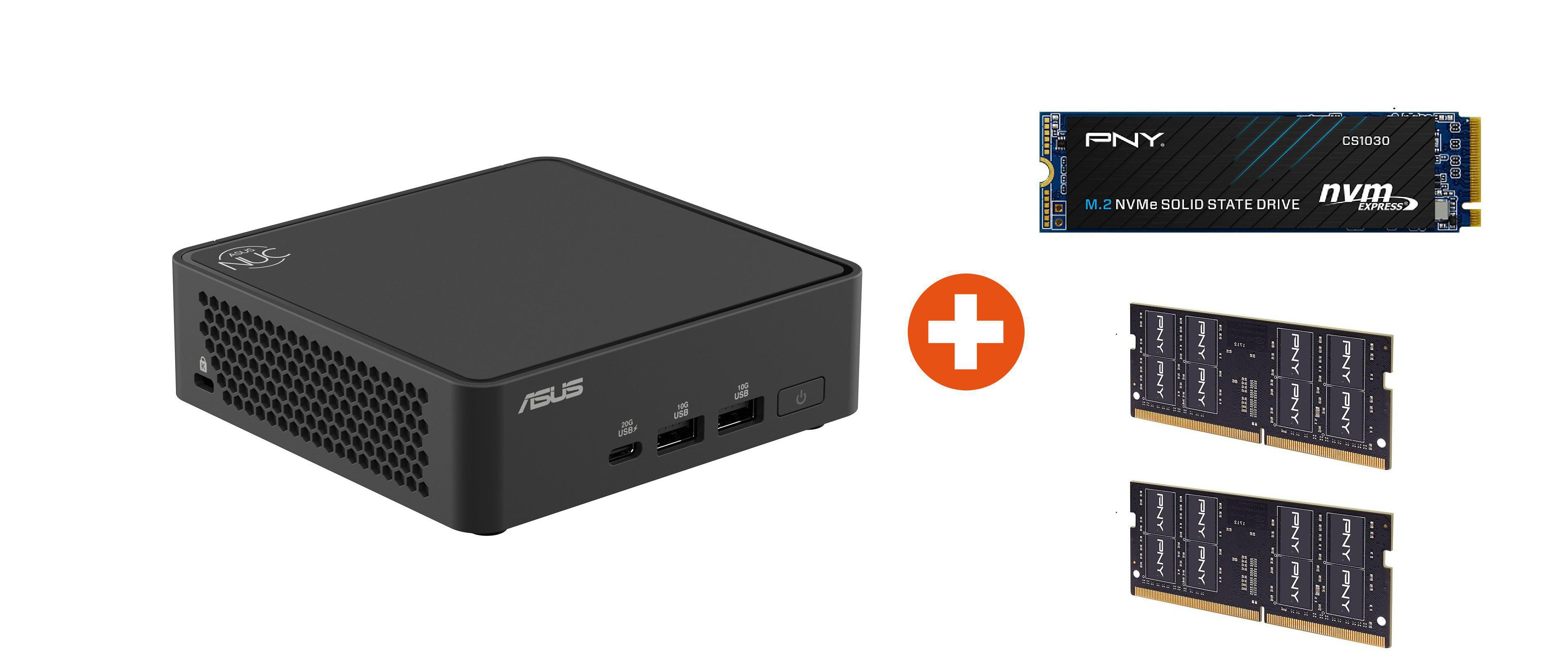 Asus Highend NUC Bundle: ASUS NUC 15 Pro Cyber Canyon RNUC15CRKU700002 Core U7 255H Bundle + 16GB RAM + 1TB SSD