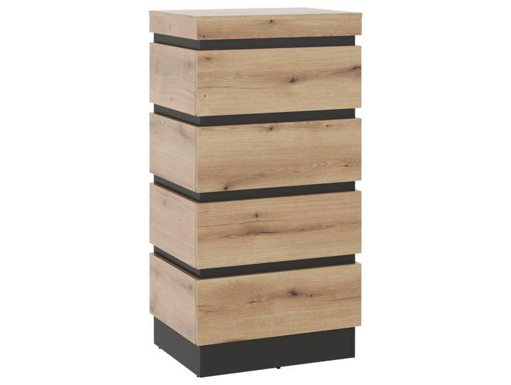 Kommode Corte Grau/Eiche Dekor B: 60 cm