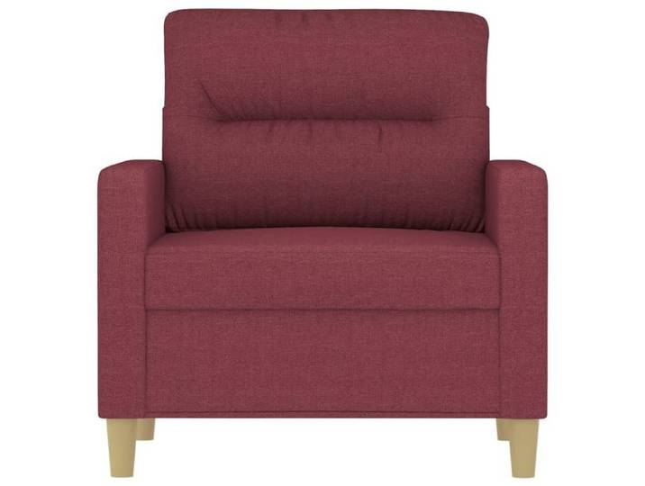 BEL-ACHAT* Fauteuil - Modèle droit - Design accrocheur - Sofa simple Rouge bordeaux 60 cm Tissu Prom68153451