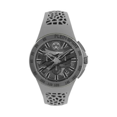 Luxusuhr PLEIN SPORT "Thunderstorm Chrono", 10, grau, Armbanduhren, Herren