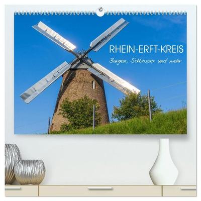 Rhein-Erft-Kreis - Burgen, Schlösser und mehr (hochwertiger Premium Wandkalender 2027 DIN A2 quer), Kunstdruck in Hochglanz