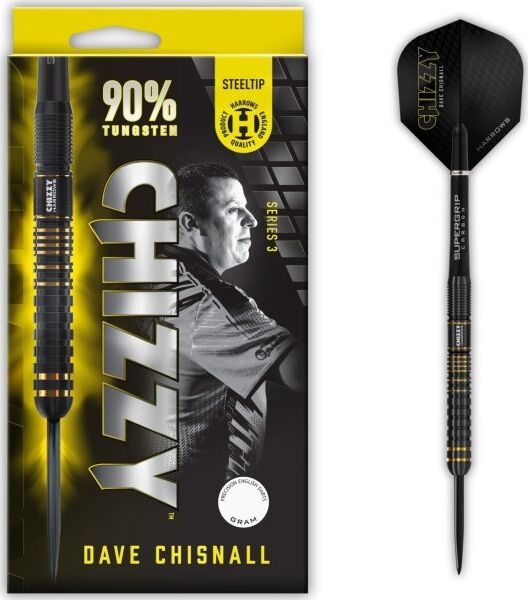 Harrows Chizzy Dartpil 90% Tungsten, 25 Gram, 3 Stk.