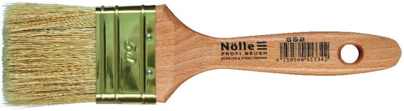 Nölle Maler-Lackierpinsel Messingzwinge Borstenmischung hell 80mm PROFI BRUSH (55280)