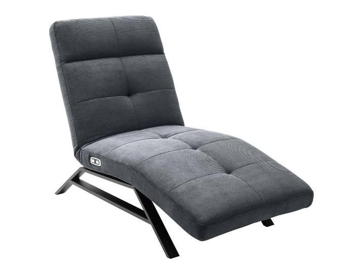 Pure Home Lifestyle Relaxliege, Anthrazit, Metall, 80x54-113x158-198 cm, Goldenes M, Dgm, Lederauswahl, Stoffauswahl, motorische Relaxfunktion, Wohnzimmer, Sessel, Relaxliegen