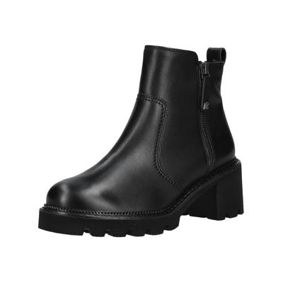 Stiefelette PAUL GREEN "Paul Green Stiefelette Glattleder", Damen, Gr. 38,5, schwarz, Glattleder, Schuhe Stiefelette