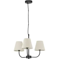 Nova Luce 9036044 Moist E27 Pendelleuchte Schwarz, Beige