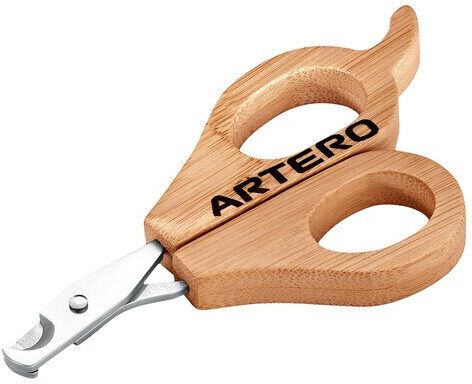 Artero Cortaúñas para gatos y perros pequeños bambú. Marrón