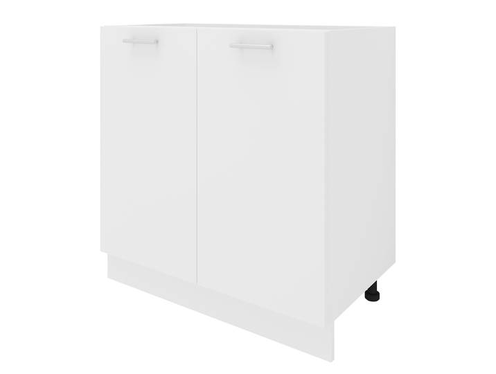 Meuble bas Esilo 80cm Blanc/Blanc