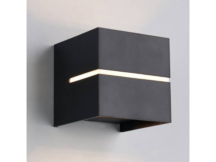 Applique murale Logrono 10 x 10 x 10cm Noir