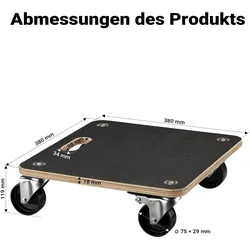 Wiltec, Transportwagen, Transportroller (250 kg, 1)