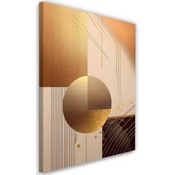 WANDBILD goldene abstraktion geometrischer glamour