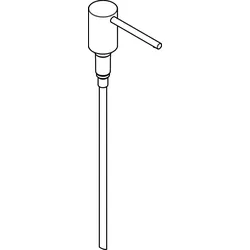 Hansgrohe Pumpe A41 Spülmittelspender chrom , 93281000 93281000