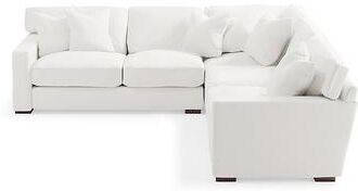 Salem Sectional - Pre-Configured, Fabric, Fabric / 3-Pc Sectional, Livesmart Performance Presley Pearl / 3 Pc Sectional - Grandin Road
