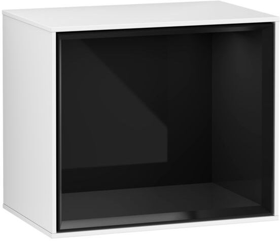 Villeroy und Boch Finion Regalmodul F580PHGF 41,8x35,6x27cm, Regal Glossy Black, Glossy white lacquer