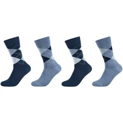 4er Pack camano Soft Classic Argyle Crew Socken Herren 5310 - infinity 39-42