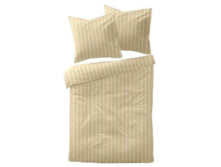 Dormisette Mako Satin Bettwäsche 155x220 Streifen vanille beige 4466-10
