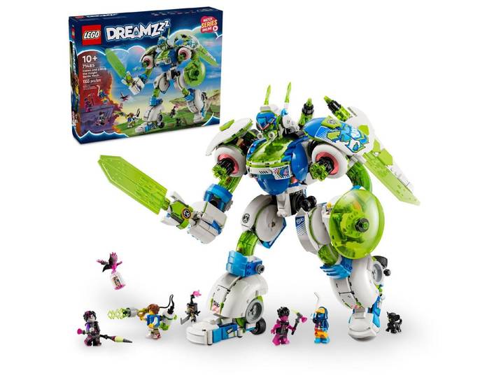 LEGO® DreamZzz - Mateo und Z-Blob der Ritter-Mech (71485) Konstruktions-Spielset, (3in1, 1333 St., LEGO 71485), Inkl. 4 Minifiguren