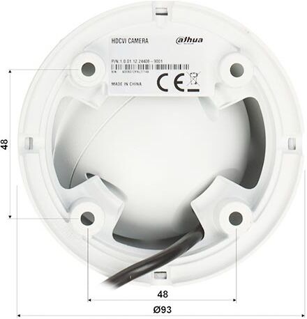 Dahua Telecamera Ibrida  Hac-Hdw1200t-S6 A Cupola Hdcvi 4 In 1 2mp Full Hd 2,8mm Osd In Metallo Ip67