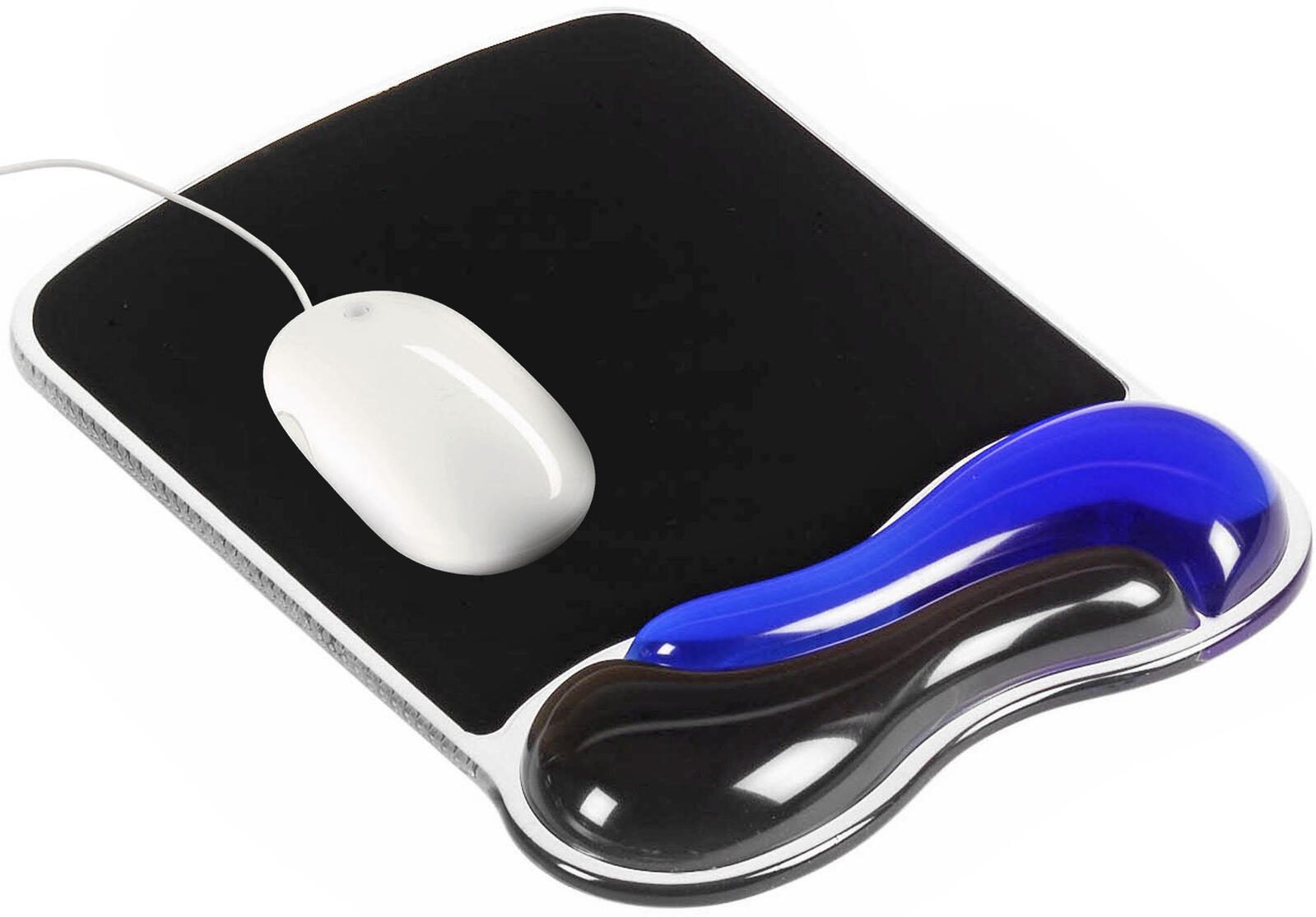 Kensington Mousepad mit Handgelenkauflage schwarz, blau 62401
