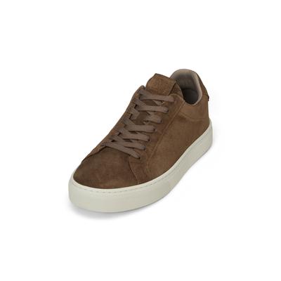 Sneaker MARC O'POLO "aus softem Veloursleder", Herren, Gr. 42, braun (schwarz taupe), Obermaterial: 100% Leder, Schuhe Sneaker