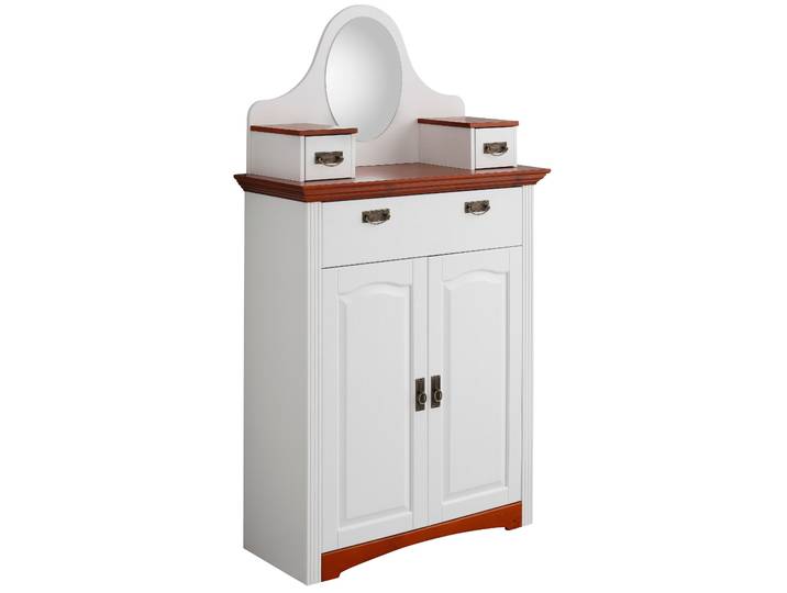 Kombikommode OTTO HOME Konrad , weiß (weiß, kirschbaumfarben), B:94cm H:165cm T:39cm, Sideboards, Kombikommode, Breite 94 cm, aus massiver, FSC-zertifizierter Kiefer
