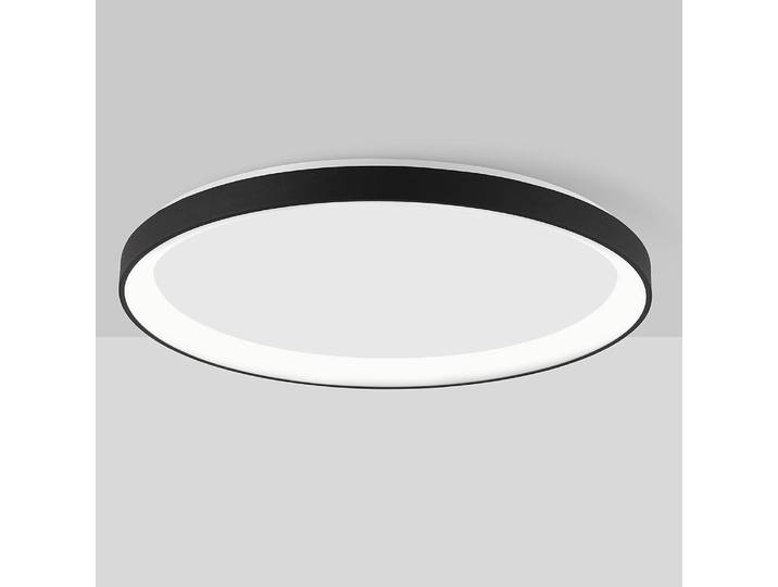 Plafonnier Pertino Ø 48cm Noir/Noir Câble ABS, douille ABS, baldaquin aluminium, boîtier luminaire aluminium LED non-remplaçables Module LED