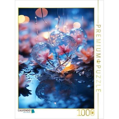 CALVENDO Puzzle Blumen-Herz | 1000 Teile Lege-Größe 64x48cm Foto-Puzzle für glückliche Stunden, Game von , Calvendo Puzzle