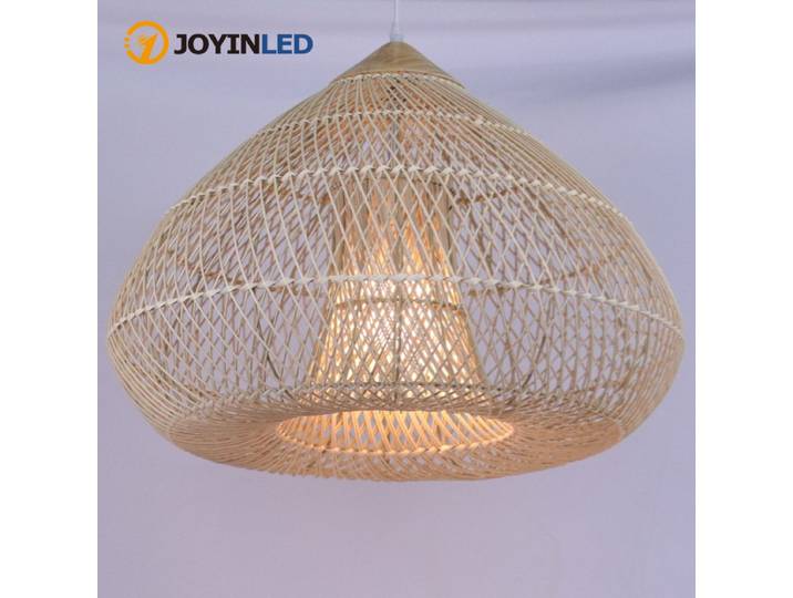JOYINLED – lampe suspendue de style japonais, lustre Vintage en rotin fait à la main, éclairage pour cuisine, salle à manger, restaurant, décoration de la maison