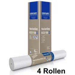 ERFURT  FH  Variovlies  Eco  150  Pro  Vliesfasertapete  Glattvlies  Renoviervlies  4  Rollen  (25  x  0,75m)  75  m2
