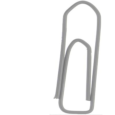 Alco Briefklammer Metall farbig lackiert 26mm grau 100 Stück