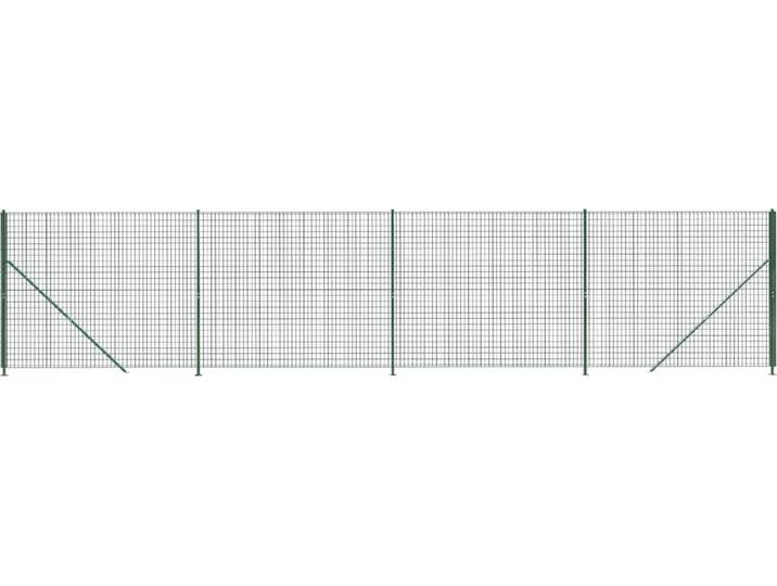 vidaXL - Draadgaashek - met - flens - 1\,6x10 - m - groen