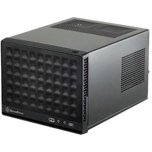 SilverStone SST-SG13B-C Sugo 13 Mini-ITX Gehäuse, Mesh Front Panel, USB Type C - schwarz