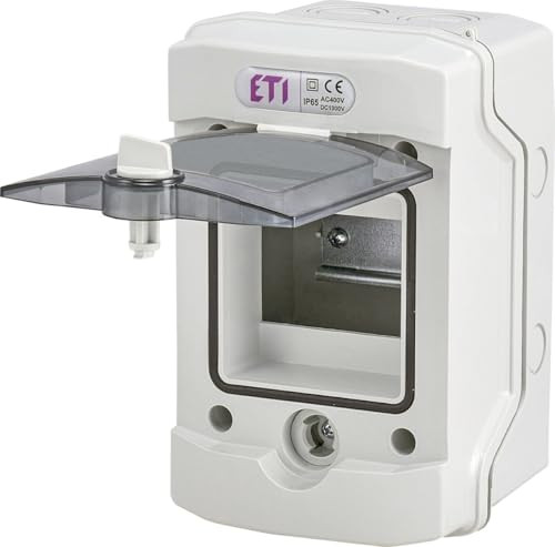 Eti-Polam modulaire opbouwverdeler ECH-4G, 1-rij 4 modules, transparant, IP65