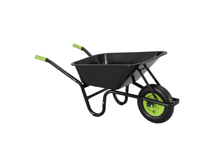SCHUBKARRE Garden schwarz 100L mit Handschuhen