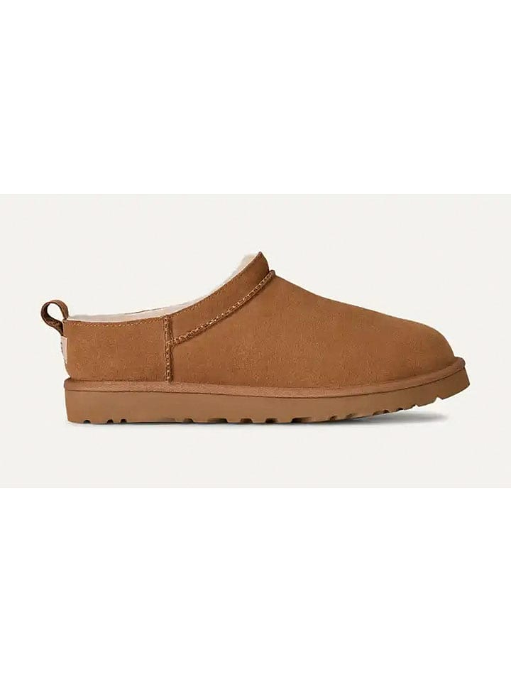 UGG Leder-Hausschuhe "Classic Micro" in Hellbraun - 43