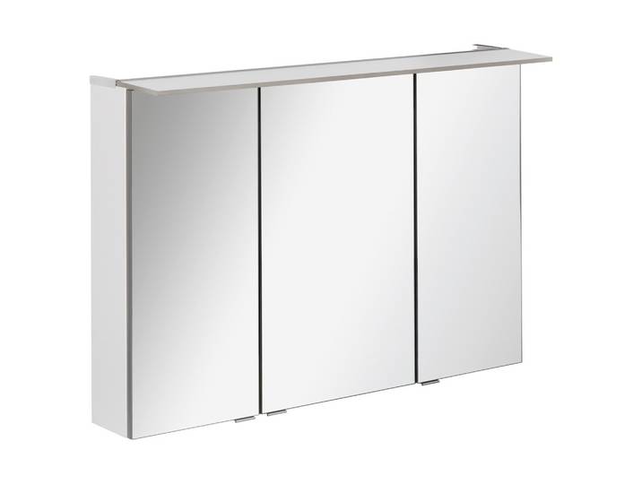 Spiegelschrank B.Perfekt mit LED 3-türig Weiß
